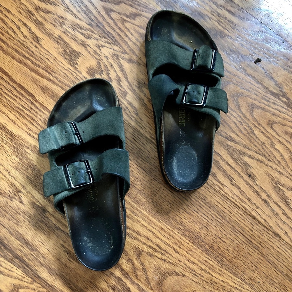 Dark Olive Birkenstock’s